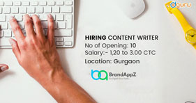 Content Writer Vacancy Gurgaon