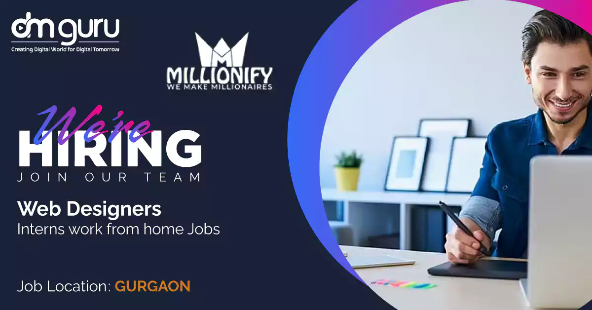 Freshers and Interns Web Designers jobs at Millionify  
