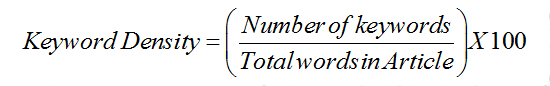 What is Keyword Density