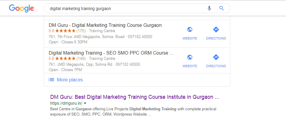 seo training course in gurgaon