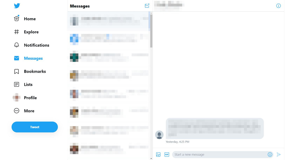 twitter direct messages