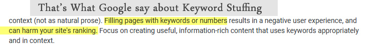 how to avoid keyword stuffing