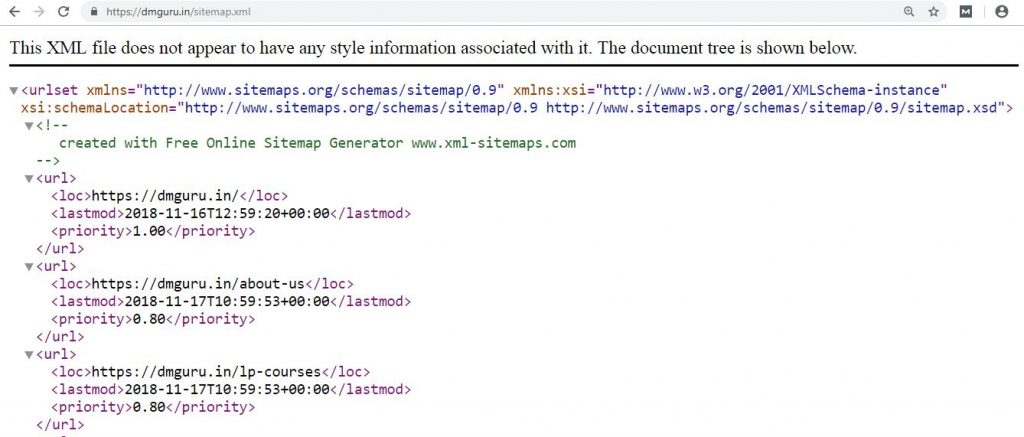 importance of sitemap