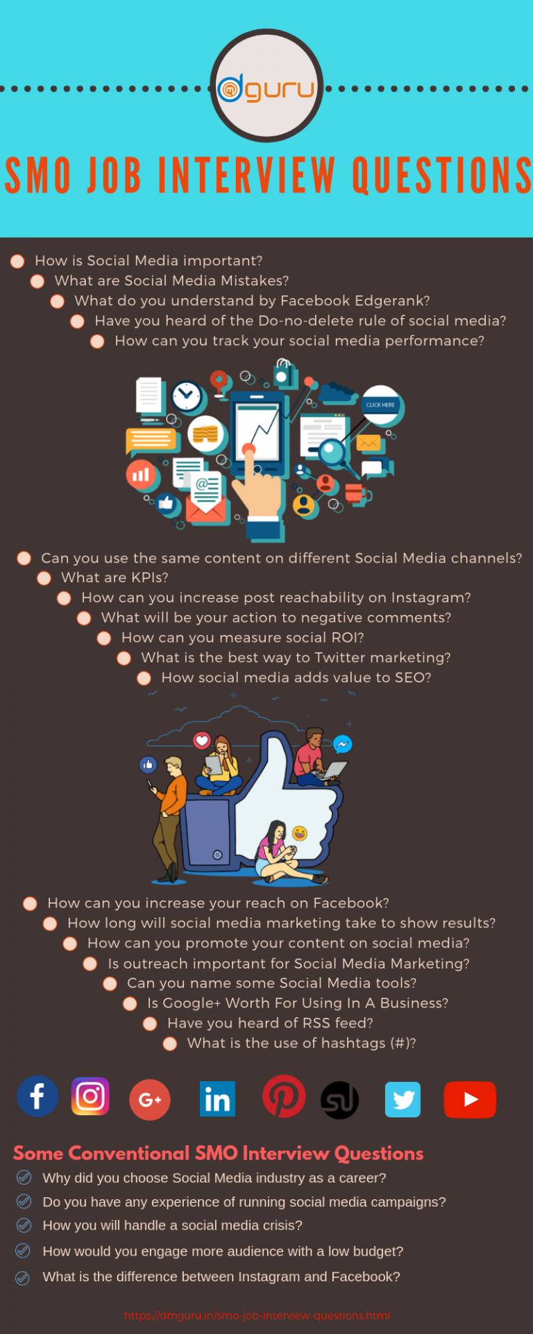 social media interview questions for students